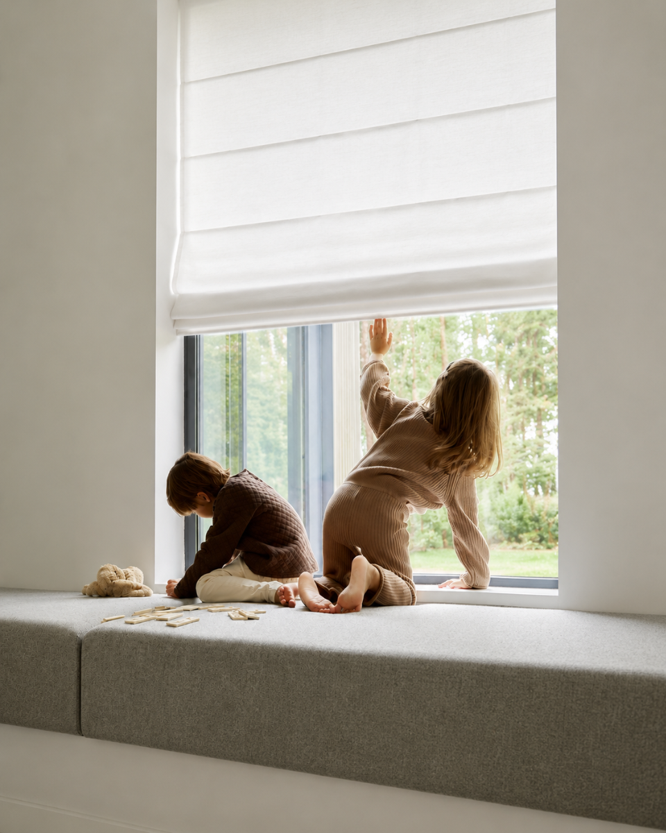 vouwgordijn veilig met kinderen