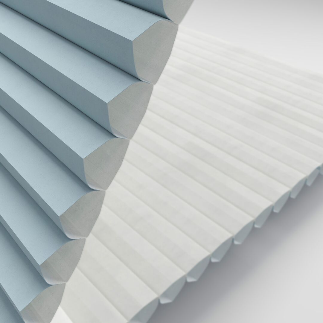 Silk Calm Blue plisségordijn