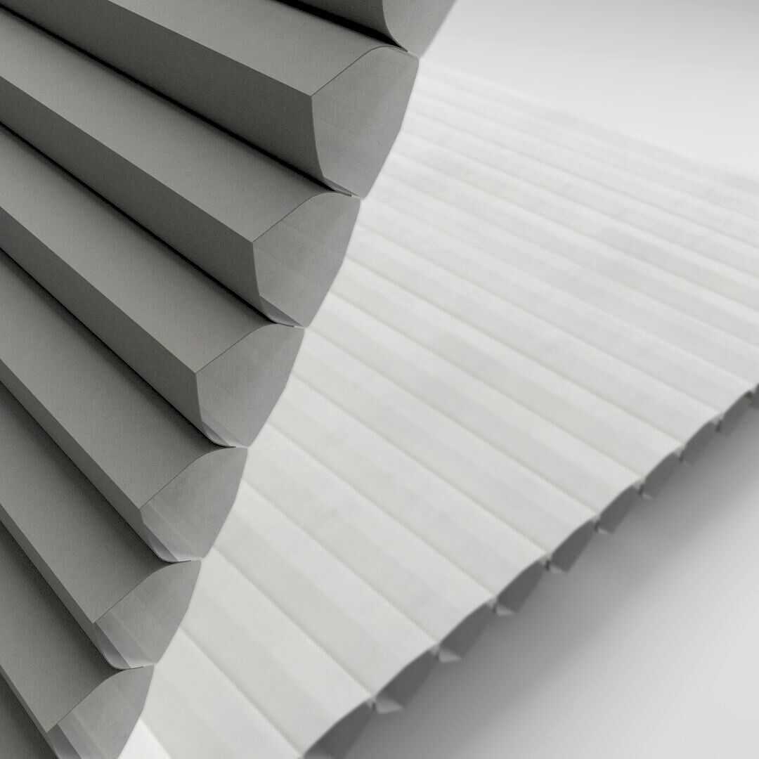 Silk Charcoal Anthracite plisségordijn