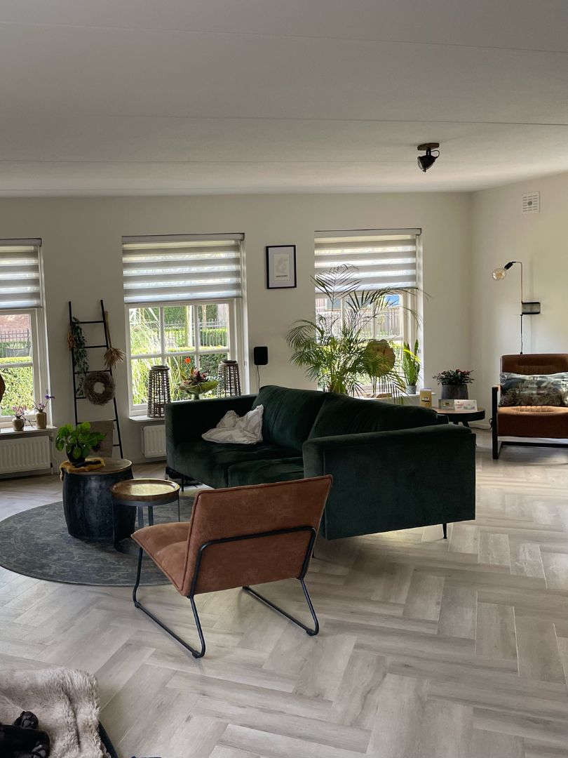 klantenfoto van duo rolgordijnen